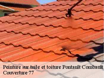 Peinture sur tuile et toiture  pontault-combault-77340 BJ couverture
