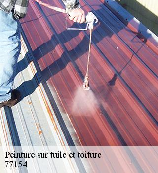 Peinture sur tuile et toiture 77154