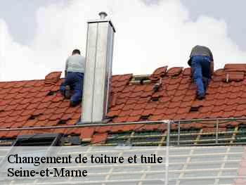 Changement de toiture et tuile Seine-et-Marne 