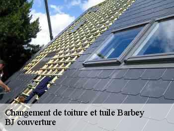 Changement de toiture et tuile  barbey-77130 BJ couverture