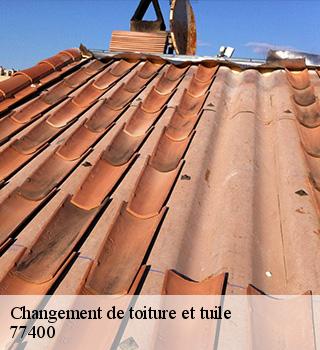 Changement de toiture et tuile  77400