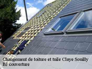 Changement de toiture et tuile  claye-souilly-77410 BJ couverture