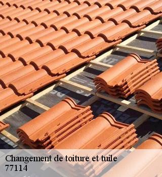 Changement de toiture et tuile 77114