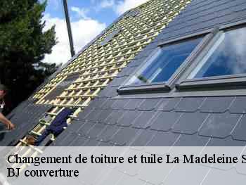 Changement de toiture et tuile  la-madeleine-sur-loing-77570 BJ couverture