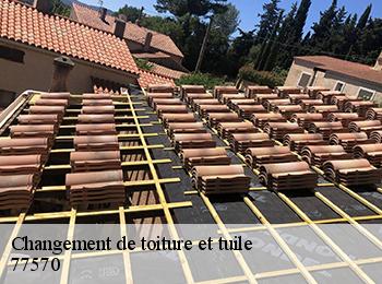 Changement de toiture et tuile 77570