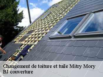 Changement de toiture et tuile  mitry-mory-77290 BJ couverture