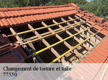 Changement de toiture et tuile 77550